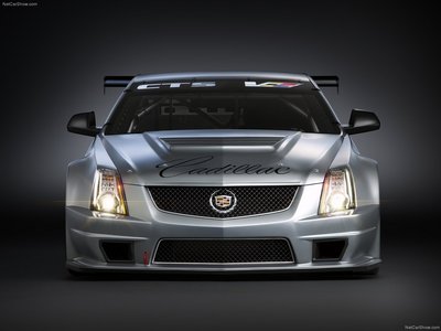 Cadillac CTS-V Coupe Race Car 2011 wooden framed poster