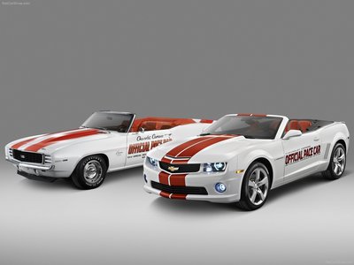 Chevrolet Camaro SS Convertible Indy 500 Pace Car 2011 Poster with Hanger