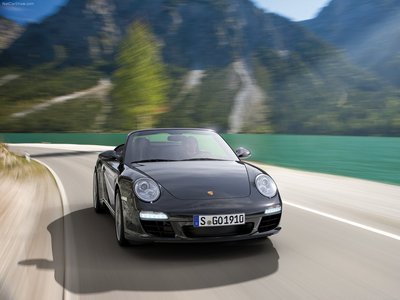 Porsche 911 Black Edition 2011 Poster with Hanger