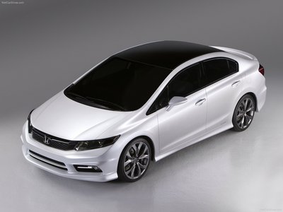 Honda Civic Concept 2011 Poster with Hanger