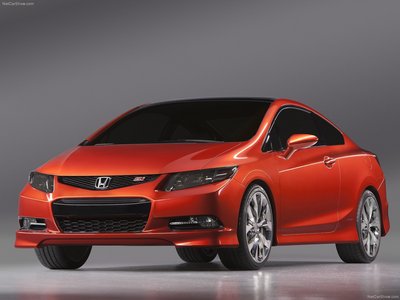 Honda Civic Si Concept 2011 Poster with Hanger