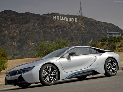 BMW i8 2015 canvas poster