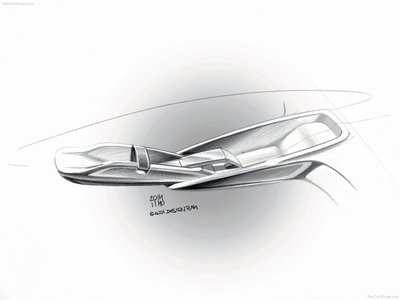 Audi A2 Concept 2011 metal framed poster