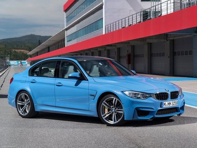 BMW M3 Sedan 2015 Poster with Hanger