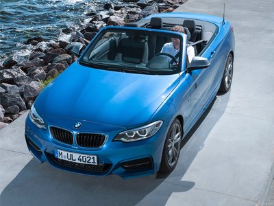 BMW M235i Convertible 2015 Poster with Hanger