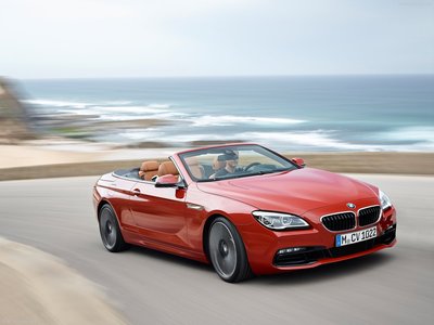 BMW 6 Series Convertible 2015 Poster with Hanger