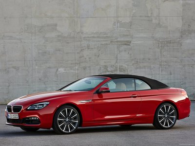 BMW 6 Series Convertible 2015 Poster with Hanger