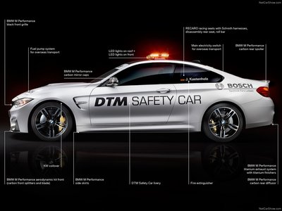 BMW M4 Coupe DTM Safety Car 2014 metal framed poster