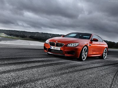 BMW M6 Coupe 2013 wooden framed poster