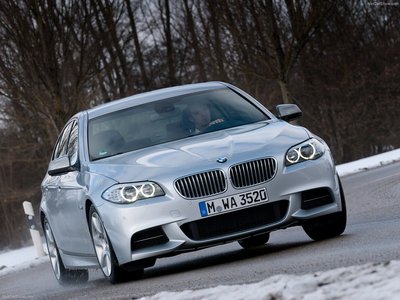 BMW M550d xDrive 2013 Poster with Hanger