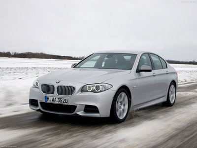 BMW M550d xDrive 2013 Poster with Hanger