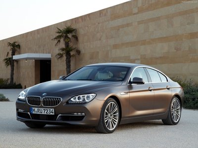 BMW 6 Series Gran Coupe 2013 wooden framed poster