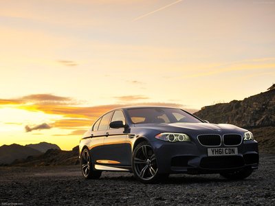 BMW M5 UK Version 2012 metal framed poster