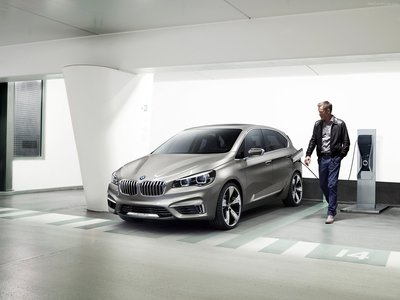 BMW Active Tourer Concept 2012 Poster with Hanger