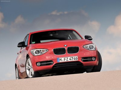 BMW 1 Series Sport Line 2012 wooden framed poster