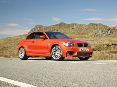 BMW 1 Series M Coupe UK Version 2011 wooden framed poster