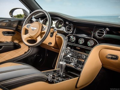 Bentley Mulsanne Speed 2015 wooden framed poster